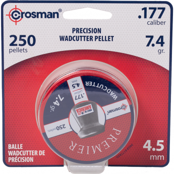 Пуля пневматическая CROSMAN WADCUTTER 4,5мм, 7,4гр (250 шт.) Пуля пневматическая CROSMAN WADCUTTER 4,5мм, 7,4гр (250 шт.)