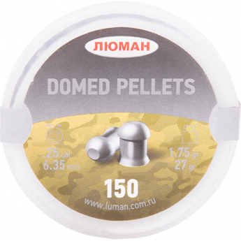 Пуля пневматическая DOMED PELLETS 6,35мм, 1,75гр (150 шт.) Пуля пневматическая DOMED PELLETS 6,35мм, 1,75гр (150 шт.)
